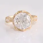 *Luxury Design Petal Jubilee Cut Moissanite Ring