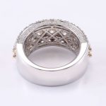 3 Row Pave Moissanite Men's Band