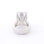Emerald Cut Cathedrals Set Men's Ring with Multi-Stone Band