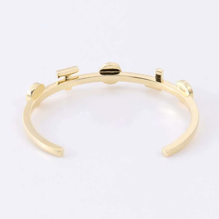 Moissanite Pavé Letters and Smiley Face Bracelet