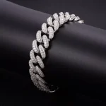 Special Offer: 6MM Wide Moissanite Silver Cuban Chain - Image 4