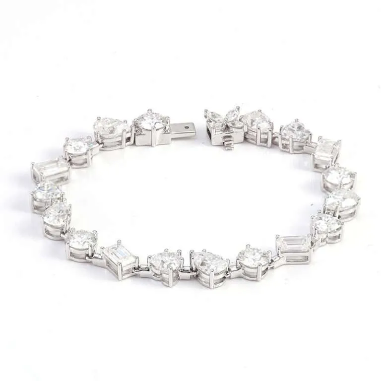 Radiant Mixed-Cut Moissanite Bracelet