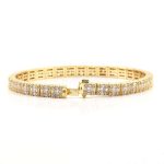 Exquisite Bracelet Inlaid with DEF/VVS Moissanite