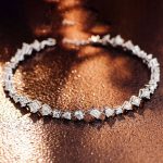 Exquisite Multiple stone cuts White Gold Moissanite Bracelet