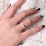 Vine Design:Enchanting Rose Gold Moissanite Ring