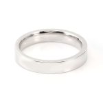 Timeless Minimalist Elegance:Exquisite White Gold Band Ring