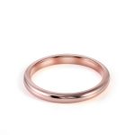 imeless Minimalist Design:Elegant Rose Gold Classicic Band Ring