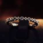 Dazzling 0.2CTW Round Cut Black Moissanite Eternity Band