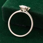 Elegant Yellow Gold Emerald Cut VVS Moissanite Ring