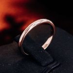imeless Minimalist Design:Elegant Rose Gold Classicic Band Ring