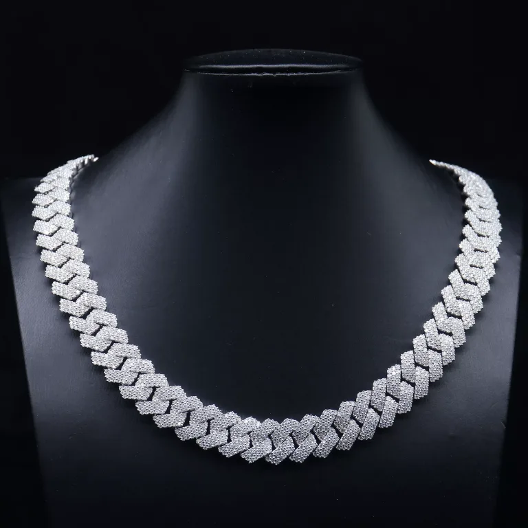 Special Offer: Full-Pavé Moissanite Cuba Necklace/Bracelet with High-Impact Brilliance