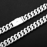 Special Offer:15mm Iced Out Moissanite Cuban Link Chain | reverse-set center row | 925 Sterling Silver - Image 10
