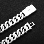 Special Offer:15mm Iced Out Moissanite Cuban Link Chain | reverse-set center row | 925 Sterling Silver - Image 9