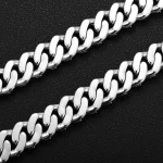 Special Offer:15mm Iced Out Moissanite Cuban Link Chain | reverse-set center row | 925 Sterling Silver - Image 8