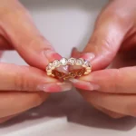 Bezel Set Round Moissanite Eternity Ring