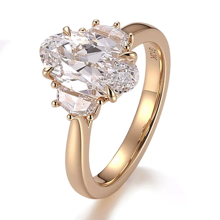 Elegant Oval Moissanite Solitaire Ring Timeless Bridal Jewelry