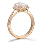 Elegant Oval Moissanite Solitaire Ring Timeless Bridal Jewelry