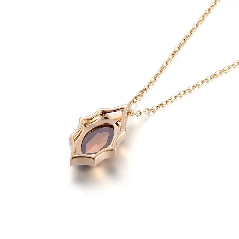 Marquise Cut Lab Gemstone Solitaire Pendant Charm (Pendant Only)