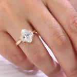 Elegant Oval Moissanite Solitaire Ring Timeless Bridal Jewelry