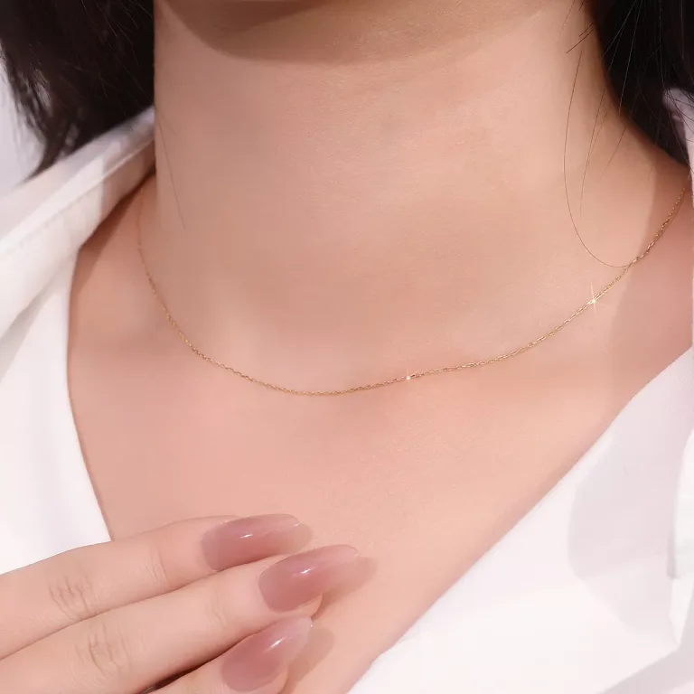 Adjustable Necklace Chain Sliding Ball Mechanism Versatile Layering Style