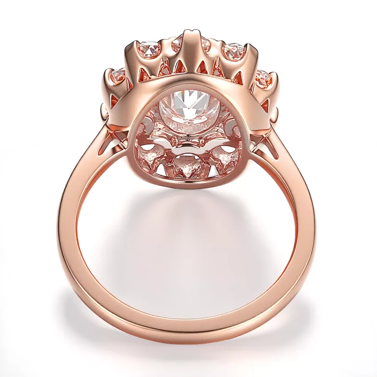 Elegant Oval Cut Moissanite Halo Ring with Round Brilliant Accents, Anniversary Jewelry