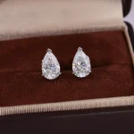 Diva 6ctw Moissanite/Lab diamond Stud Earrings - Image 5