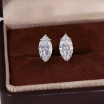 Diva 6ctw Moissanite/Lab diamond Stud Earrings - Image 7