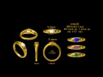0.45ct Oval Cut Chunky Ring - 10K / 14K / 18K Gold (Yellow / White / Rose) lab diamond/moissanite/lab gemstone - Image 3