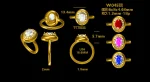 1.5ct Oval Candy Button Ring - 10K / 14K / 18K Gold (Yellow / White / Rose) lab diamond/moissanite/lab gemstone - Image 3