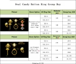 1.5ct Oval Candy Button Ring - 10K / 14K / 18K Gold (Yellow / White / Rose) lab diamond/moissanite/lab gemstone - Image 2