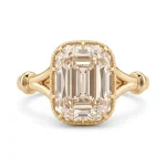5ct Elongated Cushion Ring | Low Profile Vintage Solitaire