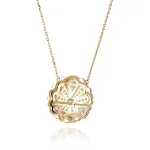 Flat-Back Floral Medallion Moissanite Pendant | Non-Flipping Everyday Charm - Image 3