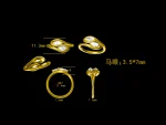 0.7ctw Ally-Toi Et Moi Bypass Ring - 10K / 14K / 18K Gold (Yellow / White / Rose) lab diamond/moissanite/lab gemstone - Image 3