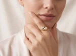 0.7ctw Ally-Toi Et Moi Bypass Ring - 10K / 14K / 18K Gold (Yellow / White / Rose) lab diamond/moissanite/lab gemstone - Image 5