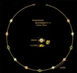1.1ctw Station Necklace & 0.5ctw Bracelet - 10K / 14K / 18K Gold (Yellow / White / Rose) lab diamond/moissanite/lab gemstone - Image 3