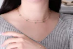 1.1ctw Station Necklace & 0.5ctw Bracelet - 10K / 14K / 18K Gold (Yellow / White / Rose) lab diamond/moissanite/lab gemstone - Image 6