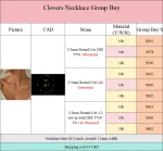 16+2 inch 1.2ctw Clovers Necklace - 10K / 14K / 18K Gold (Yellow / White / Rose) lab diamond/moissanite/lab gemstone - Image 2