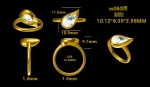 1.5ct Bezel Pinky Ring - 10K / 14K / 18K Gold (Yellow / White / Rose) lab diamond/moissanite/lab gemstone - Image 3