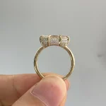 1CT Marquise Cut Ring - 10K / 14K / 18K Gold (Yellow / White / Rose) lab diamond/moissanite/lab gemstone - Image 4