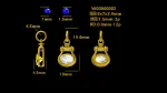 1ct Olivia Regalia Locket Oval Bezel Set Pendant - 10K / 14K / 18K Gold (Yellow / White / Rose) lab diamond/colored moissanite/lab gemstone - Image 3