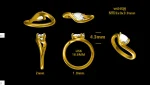 1ct Pear Charming Ring - 10K / 14K / 18K Gold (Yellow / White / Rose) lab diamond/moissanite/lab gemstone - Image 3