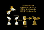 2.4ctw Marquise and Pear Drop Earring - 10K / 14K / 18K Gold (Yellow / White / Rose) lab diamond/moissanite/lab gemstone - Image 3