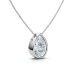 2ct Pear Cut Charm - 10K / 14K / 18K Gold (Yellow / White / Rose) / Platinum lab diamond/moissanite/lab gemstone - Image 5