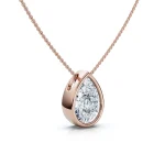 2ct Pear Cut Charm - 10K / 14K / 18K Gold (Yellow / White / Rose) / Platinum lab diamond/moissanite/lab gemstone - Image 4