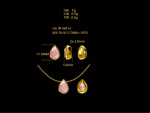 2ct Pear Cut Charm - 10K / 14K / 18K Gold (Yellow / White / Rose) / Platinum lab diamond/moissanite/lab gemstone - Image 3
