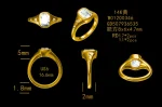 2ct Starburst OMC Ring - 10K / 14K / 18K Gold (Yellow / White / Rose) lab diamond/moissanite/color lab gemstone - Image 2