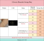 1.3ctw Clovers Bracelet - 10K / 14K / 18K Gold (Yellow / White / Rose) lab diamond/moissanite/lab gemstone - Image 2
