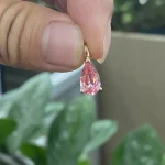 1.5ct Dewdrop Pear Dangles - 10K / 14K / 18K Gold (Yellow / White / Rose) lab diamond/moissanite/color lab gemstone - Image 6