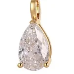 1.5ct Dewdrop Pear Dangles - 10K / 14K / 18K Gold (Yellow / White / Rose) lab diamond/moissanite/color lab gemstone