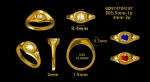 0.7ctw Starburst Chunky Ring - 10K / 14K / 18K Gold (Yellow / White / Rose) / Platinum lab diamond/moissanite/lab gemstone - Image 3
